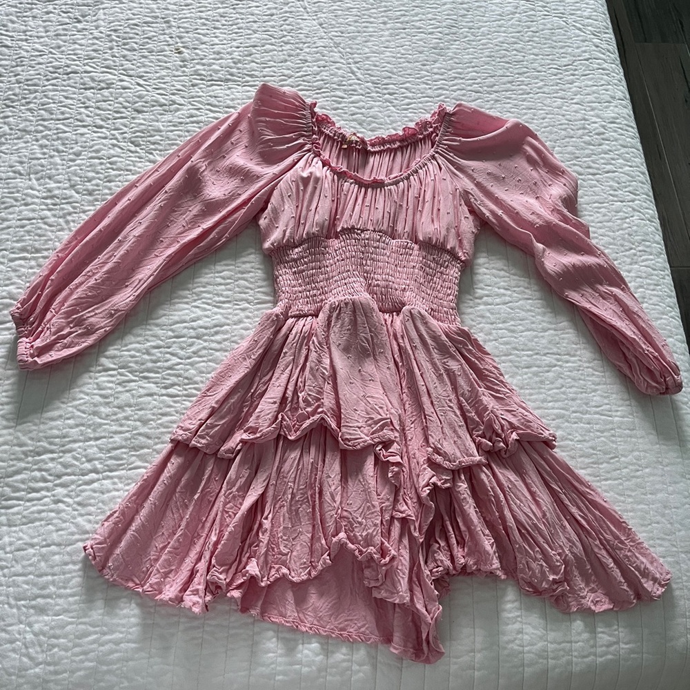 Pink dress from The Copper Closet